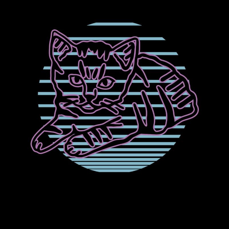 Retro Cat Graphic Cat for Cat Owners
