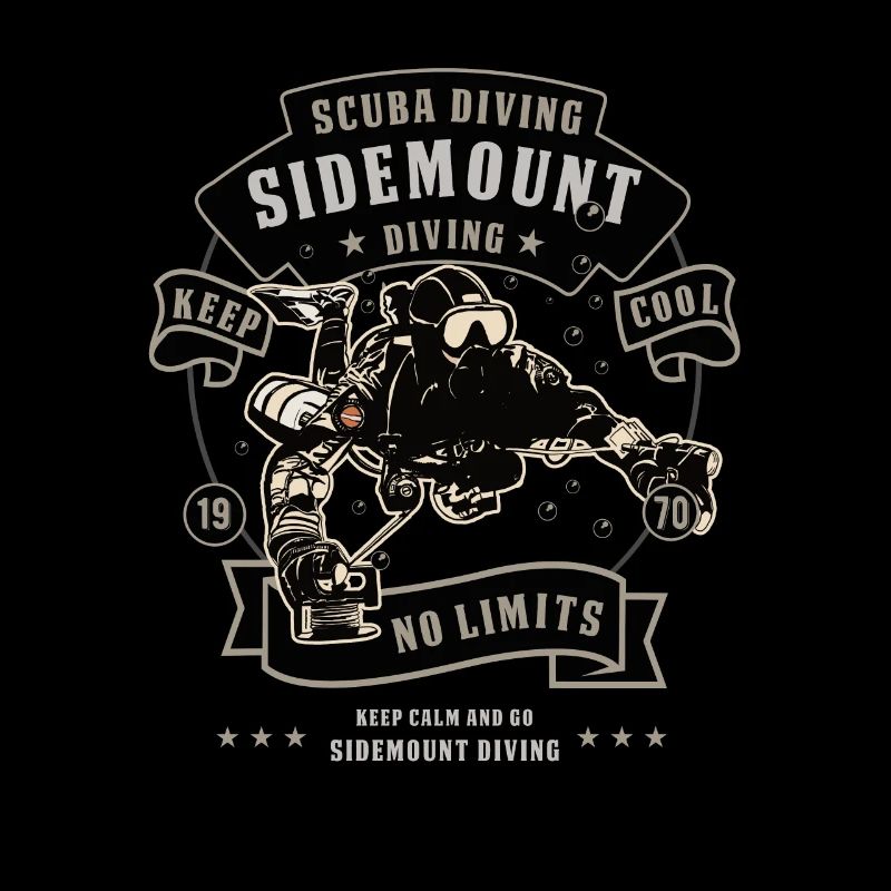 Sidemount Tauchen Keep Calm Höhlentauchen Geschenk