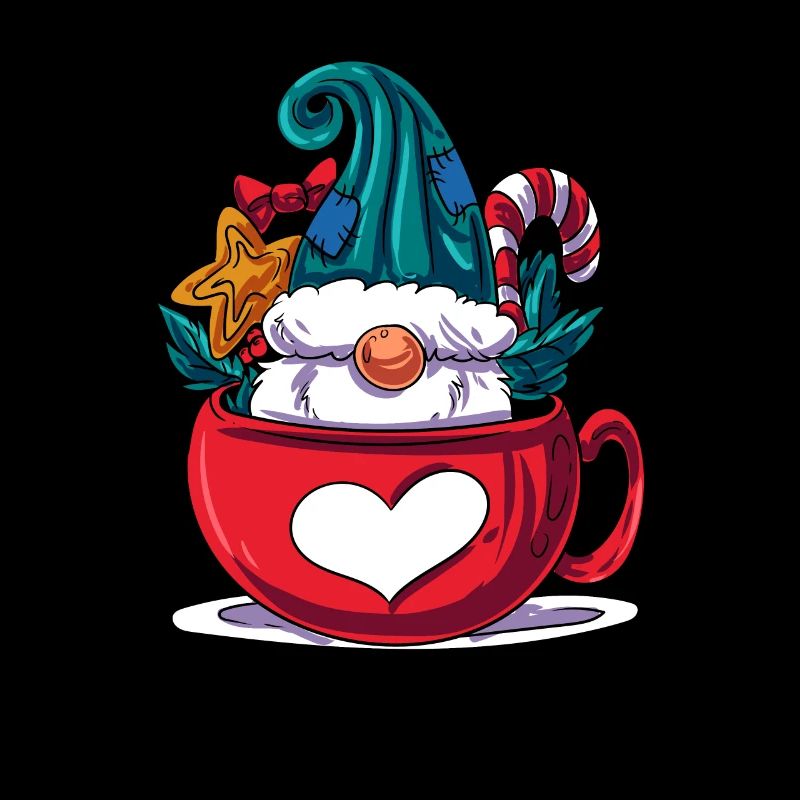 Weihnachtswichtel im Becher