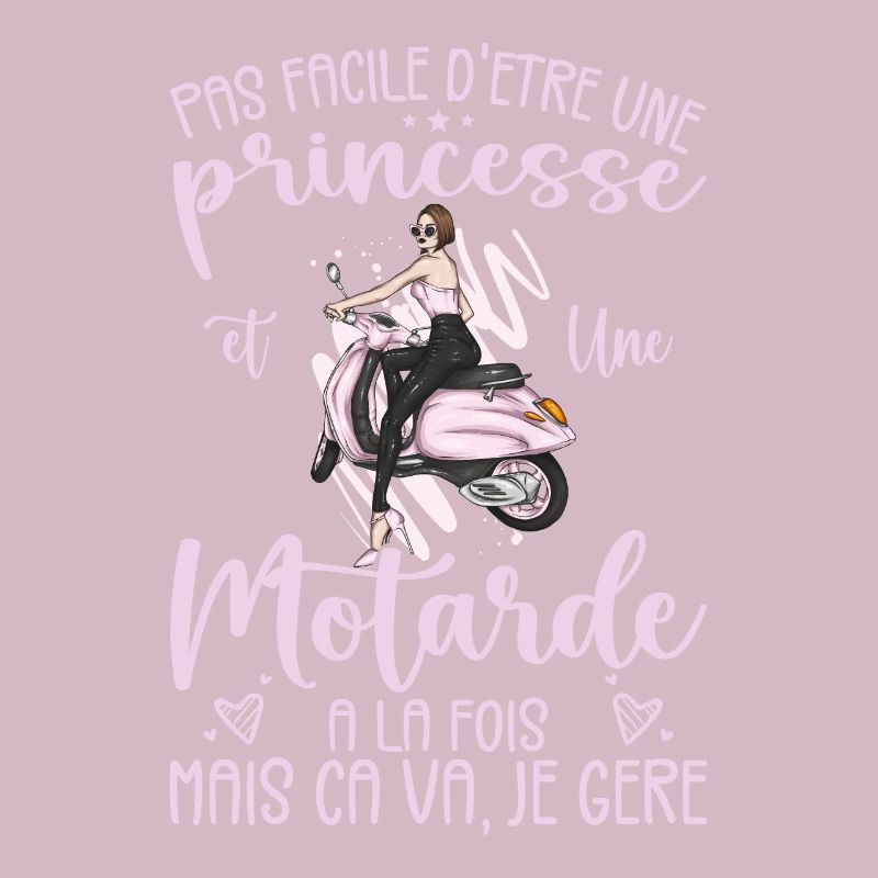 Princess And Biker At The Same Time Motorcycle Gift Idea