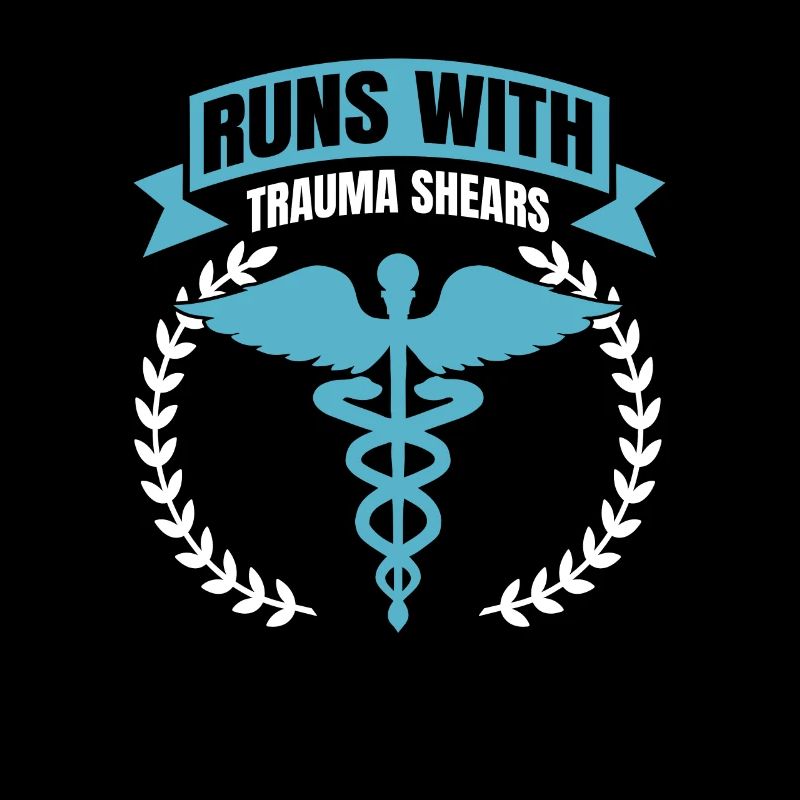 Runs With Trauma Shears - First Aid Gift