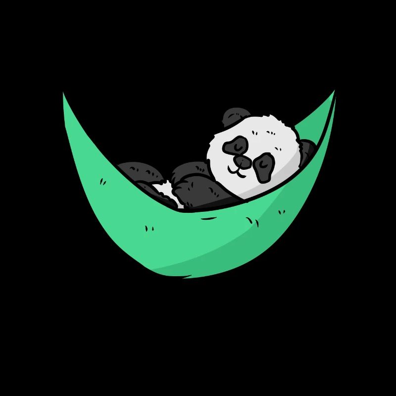 Baby Panda Auf Der Hängematte Niedlich