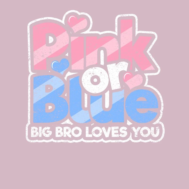 Rosa oder blaues großes Bro liebt Sie