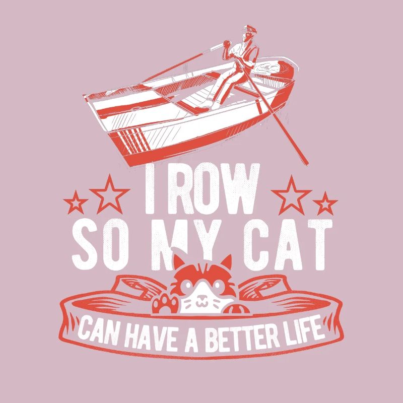 Rowing Rower Cat