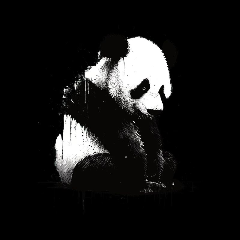 Panda-bär-schablone