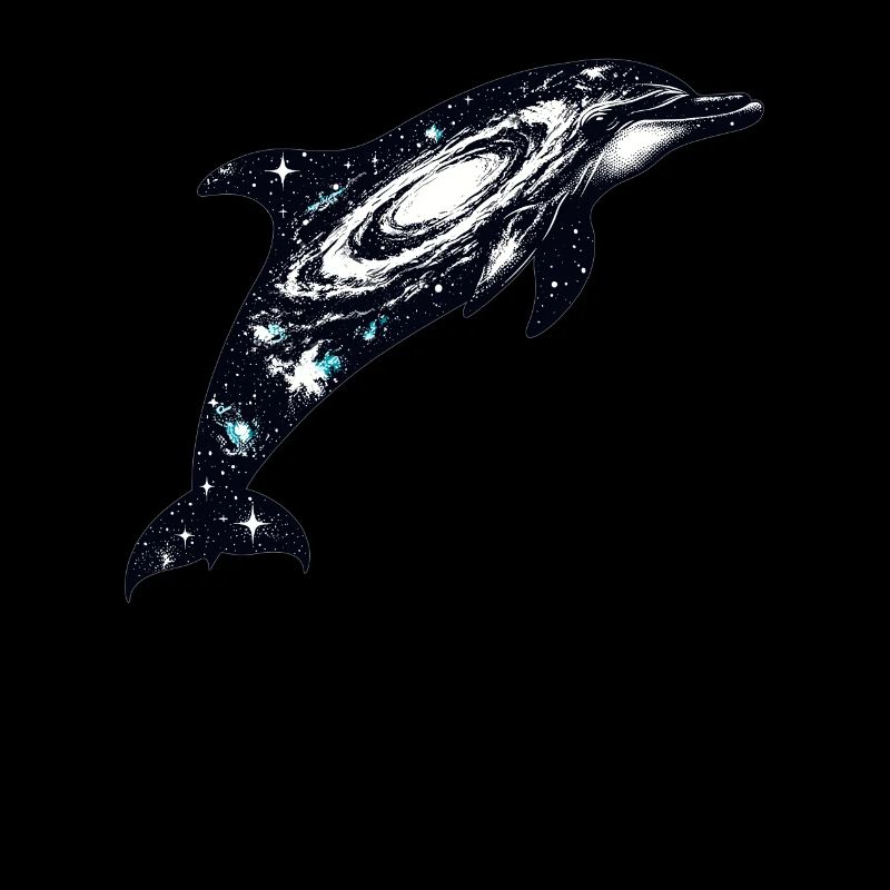 Univers de la galaxie de l’espace des dauphins