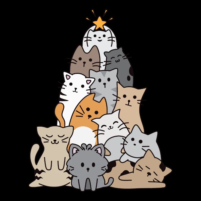 Cat Christmas Tree