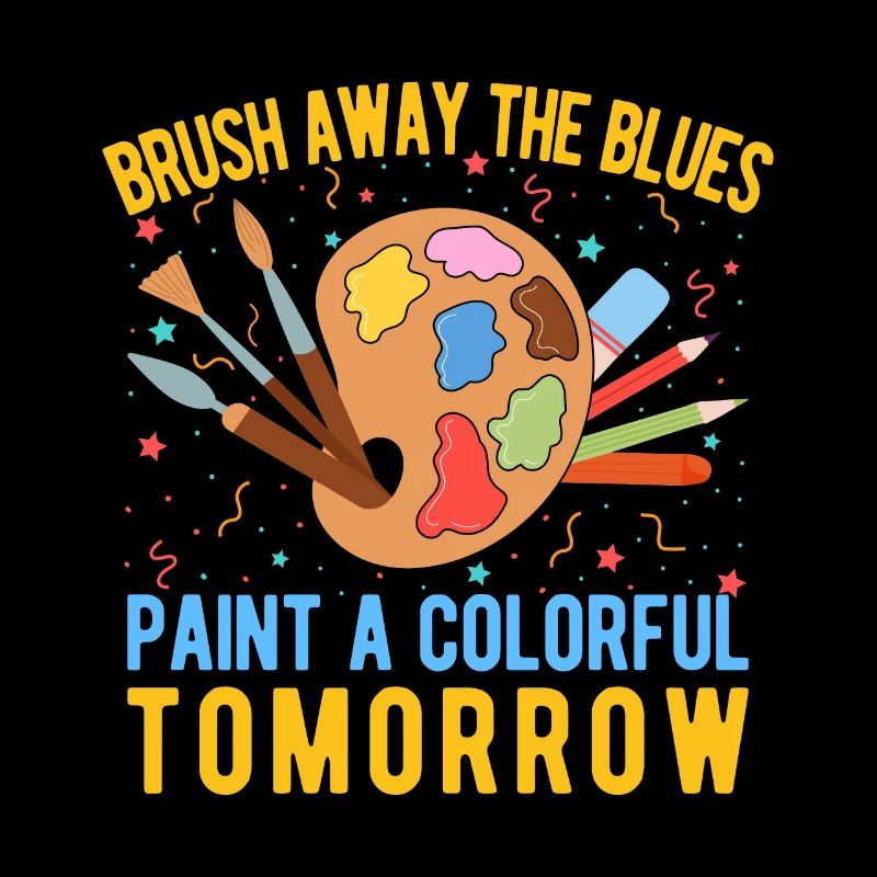 Cool Artist Paint a Colorful Tomorrow Painter Gift