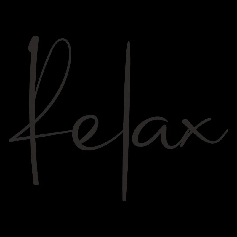 Statement Spruch Relax