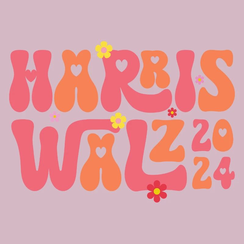 Kamala Harris Walzer Walzer 2024 Retro