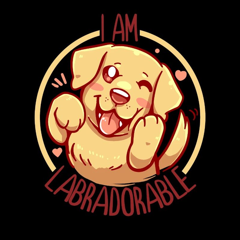 I am Labradorable - Golden Labrador - Dark Text