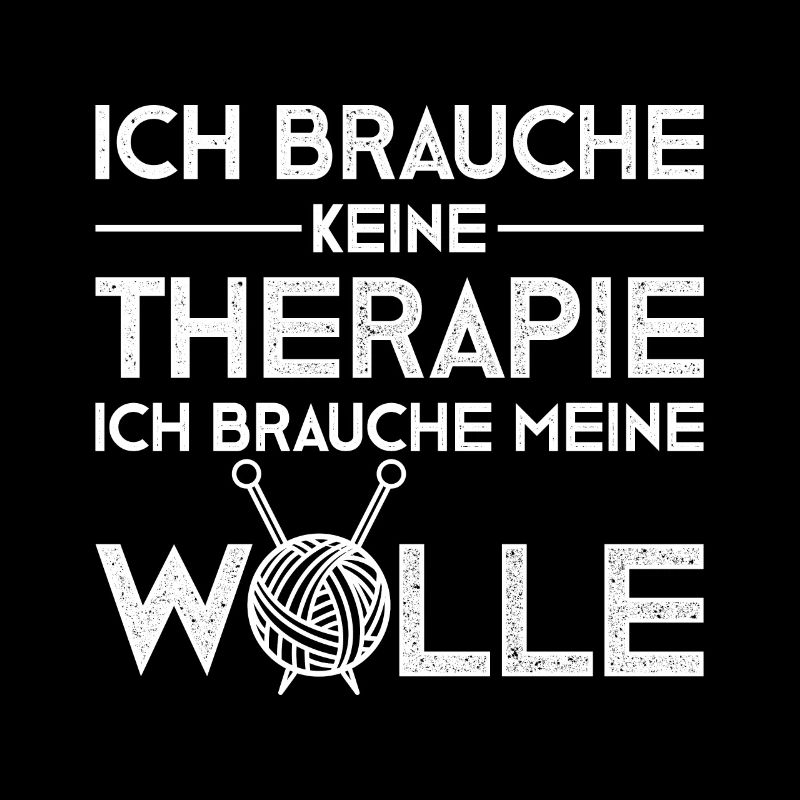Witziger Strickerin Wolle Spruch