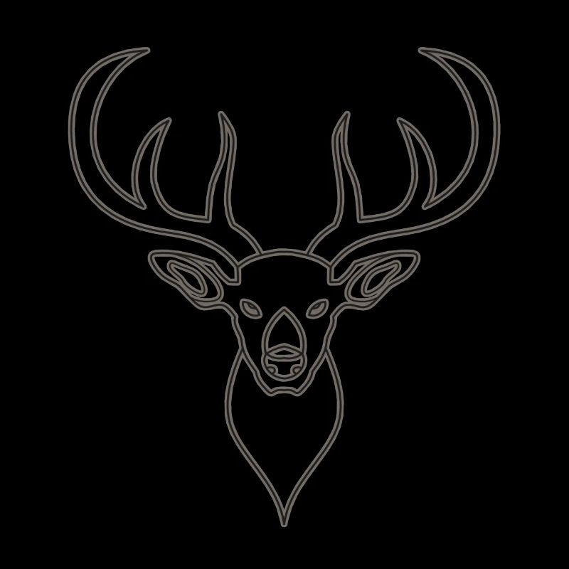 Rothirsch Geweih mit Hirschgeweih