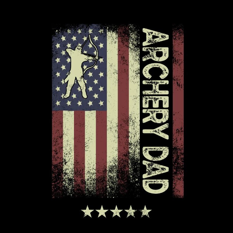 Drapeau américain - Archery Dad