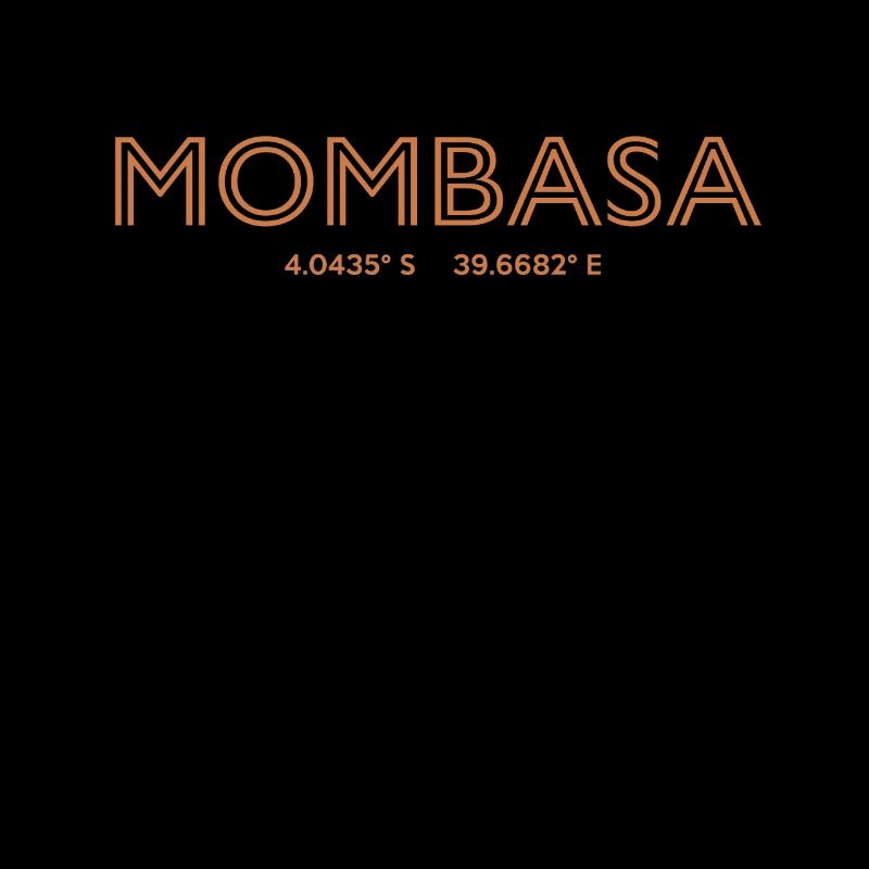 Kenya City Coordinates - Mombasa