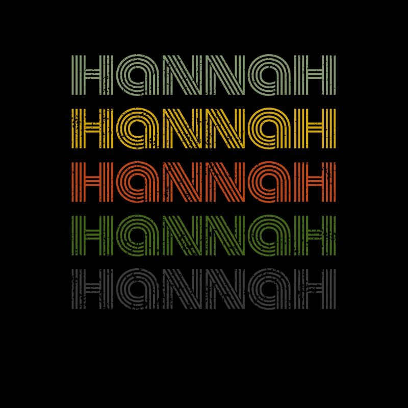 70s Retro Name Vintage Personalized Hannah