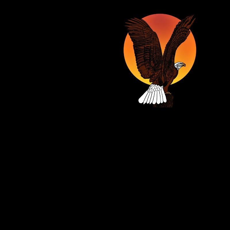 Pygargue à tête blanche - Aigle oiseau Design graphique