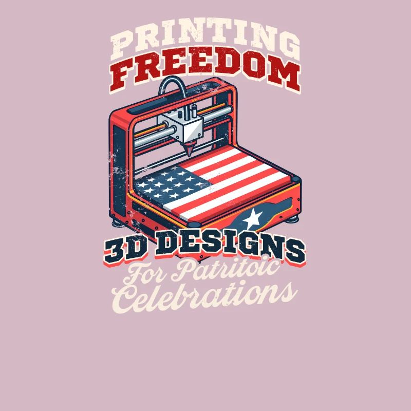 Impression 3D patriotique Liberté d’impression Conceptions 3D