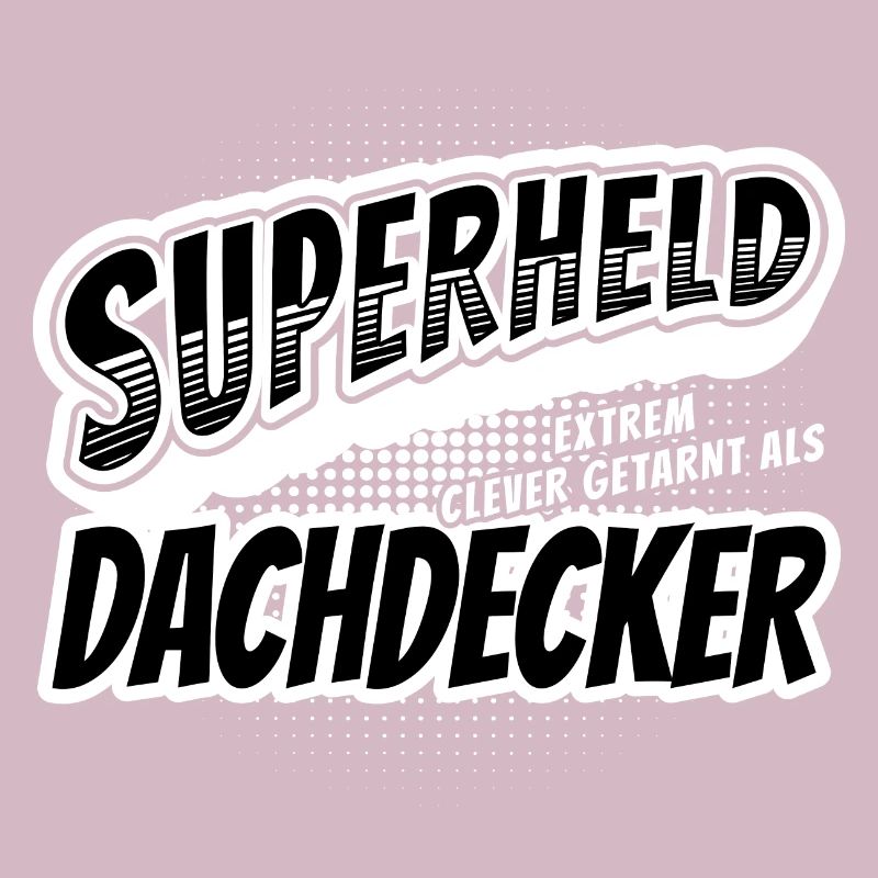 Superheld, clever getarnt als Dachdecker