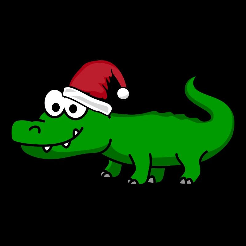 Alligator Weihnachten Comic