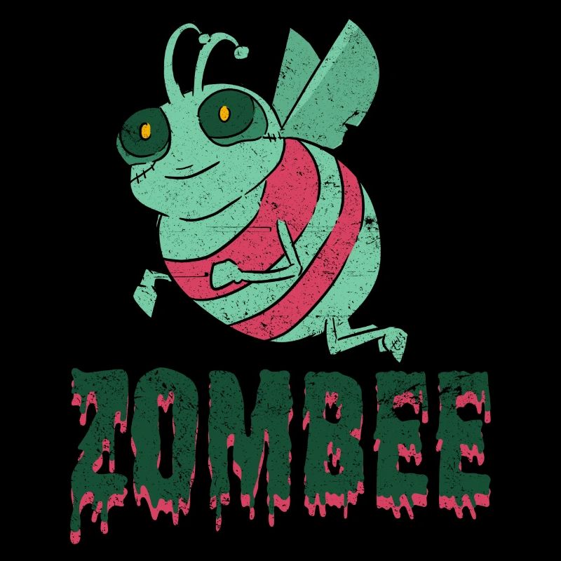 Halloween zombie bee