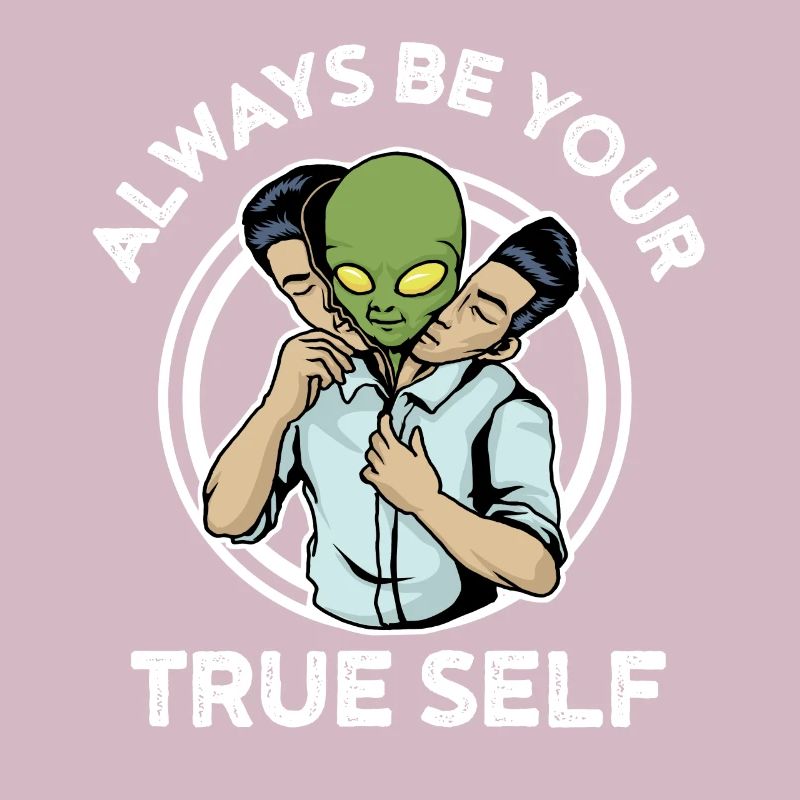 Sei immer du selbst Alien Mann Geschenk