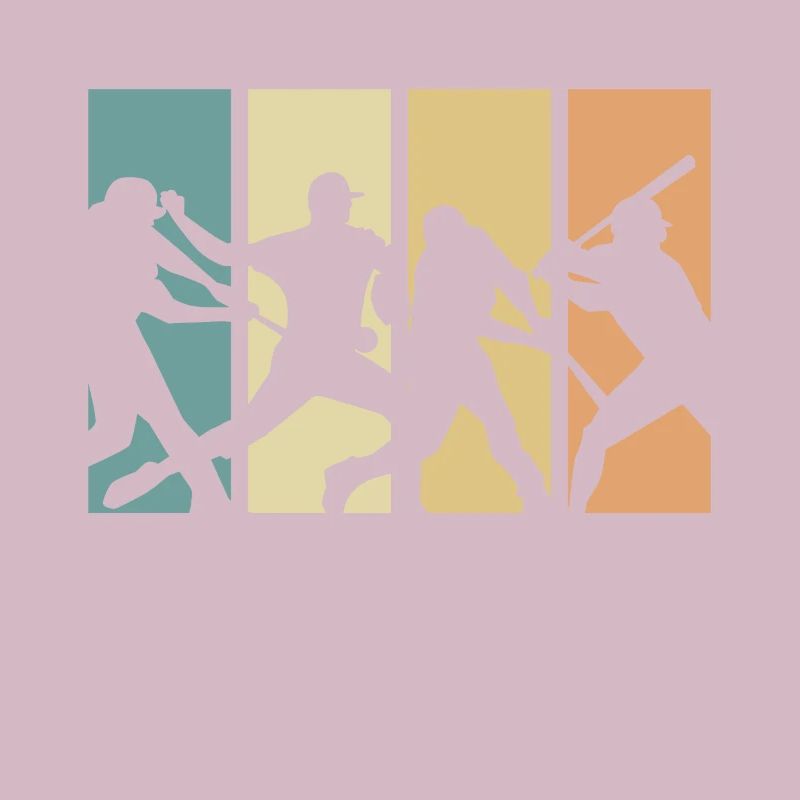 Conception de baseball rétro évolution pour