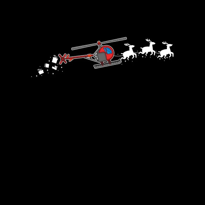 Hubschrauber Weihnachtsmann Weihnachtsschlitten -