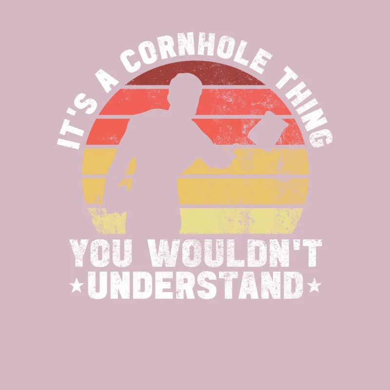 Cornhole Player Blind Hole - Funny Cornhole