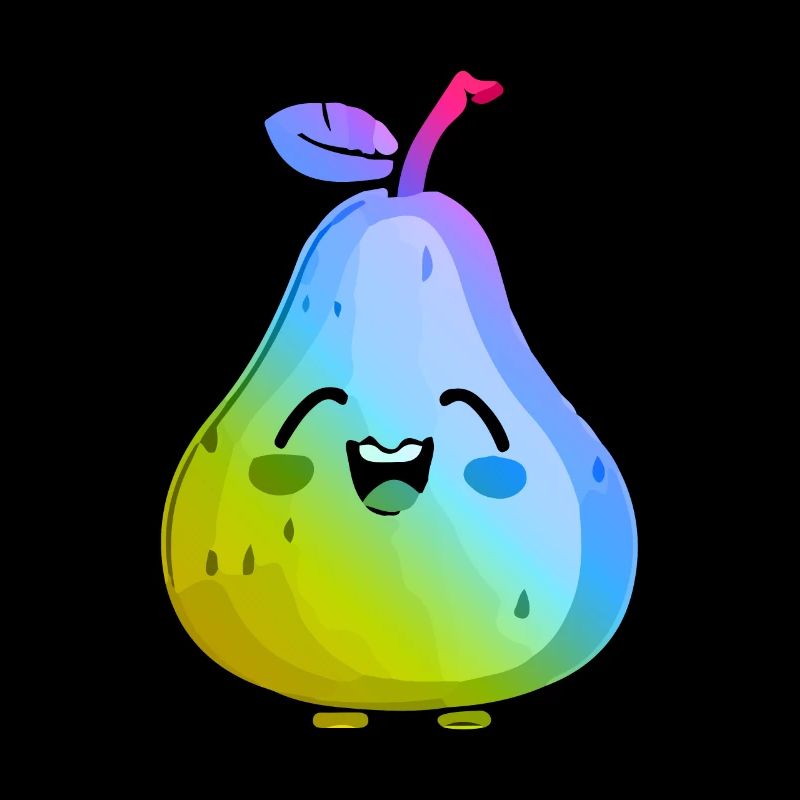 Pear Comic Colorful