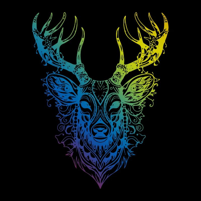 Cerf Mandala Boho