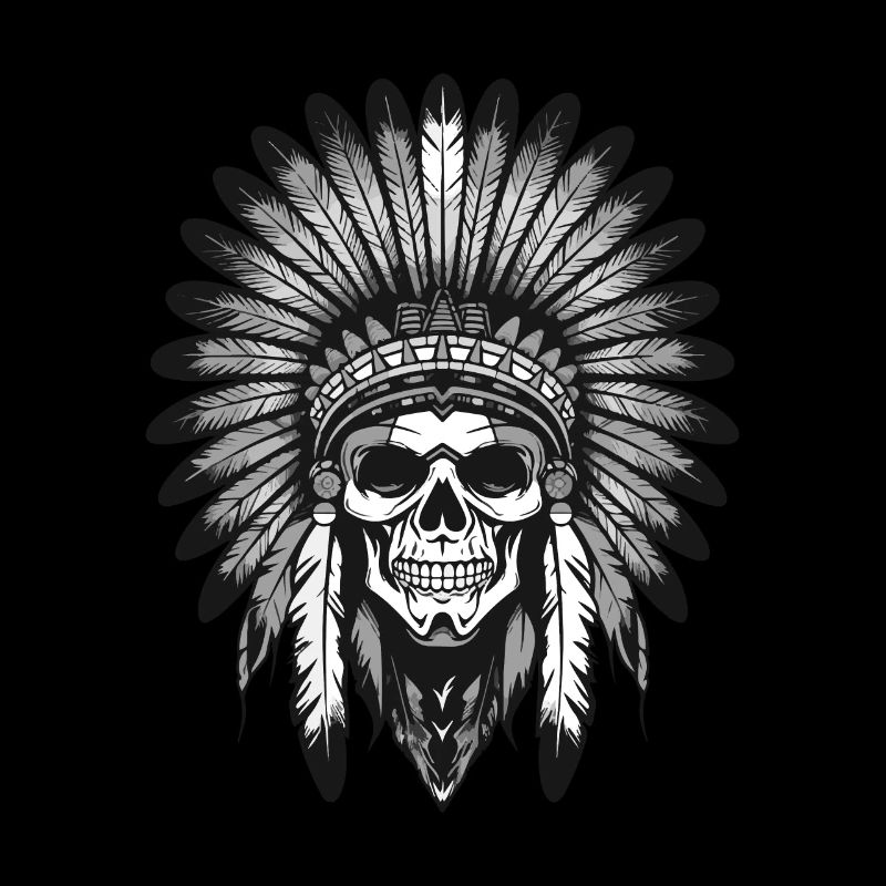 Apache Indianer Totenkopf Häuptling