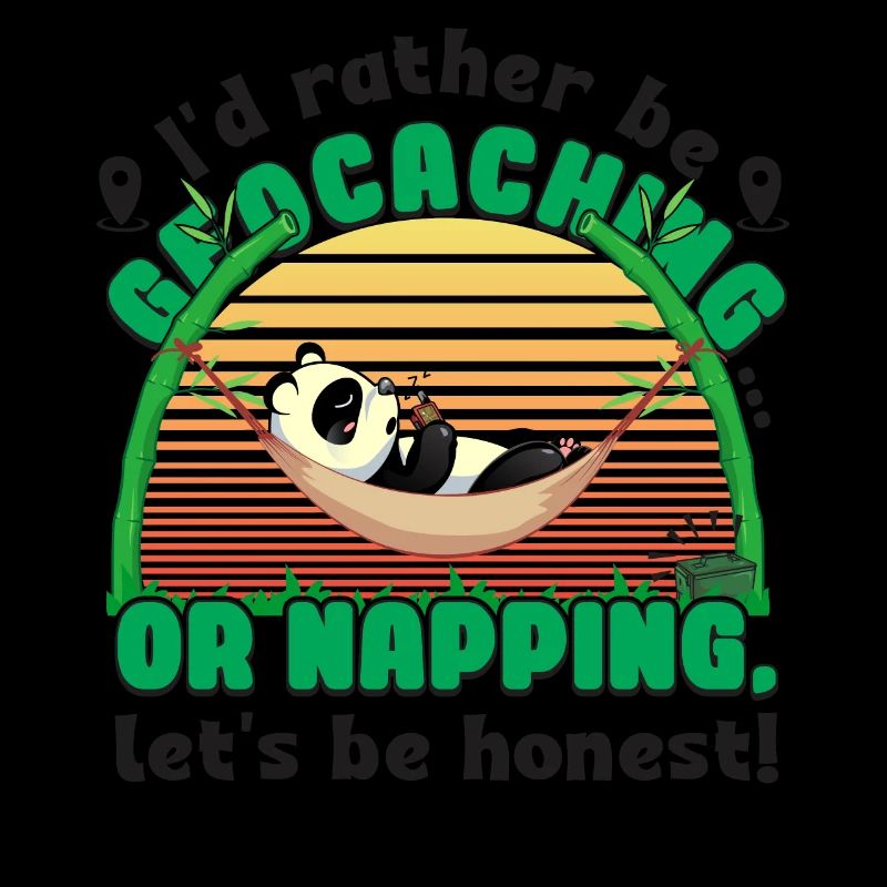 be geocaching... or napping, let's be honest!
