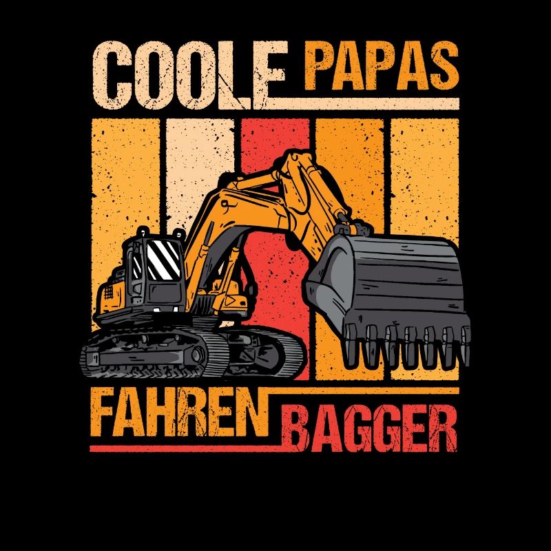 Herren Baggerfahrer Papa Bauarbeiter Baustelle