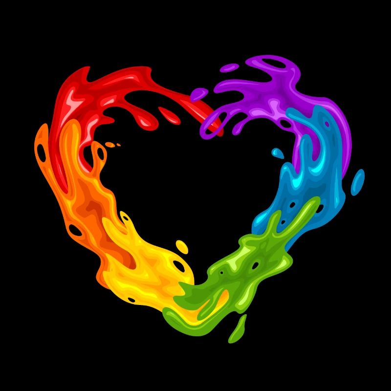 Rainbow-colored