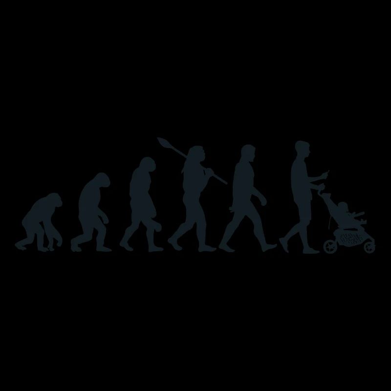 Die Evolution des Super Papa - Neues Papa-Geschenk