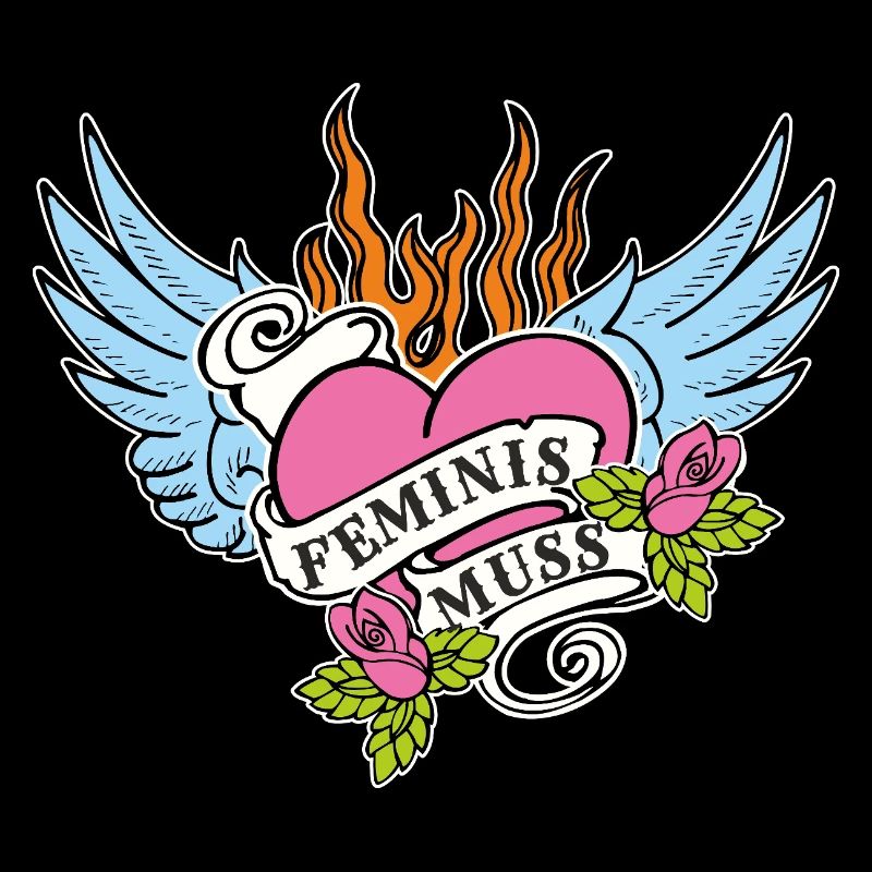 Feministisches Statement Design Feminis-Muss