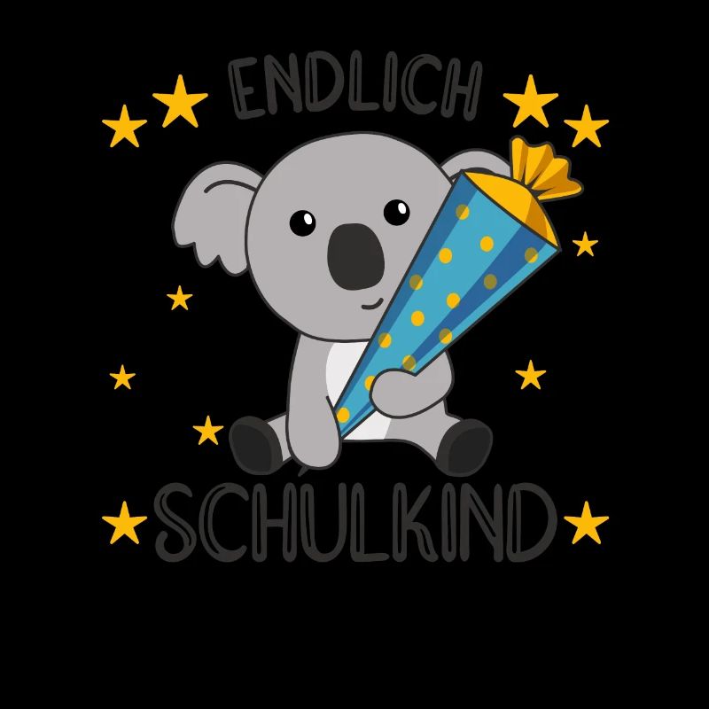 Endlich Schulkind Koala Schultüte Einschulung