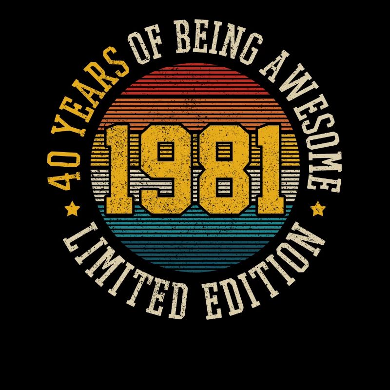 40. Geburtstag Vintage 1981 Lustig Geschenk
