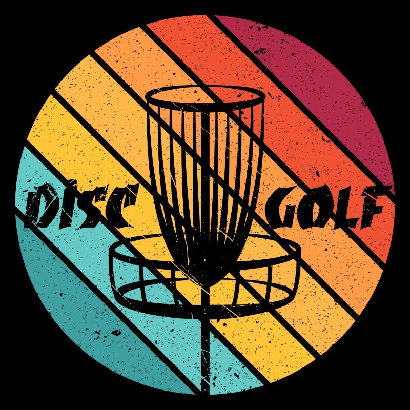 Disc Golf Retro Frolf Korb Scheibengolf Geschenk