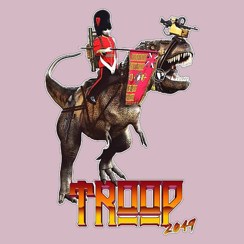 Coldstream Guards, monté sur un T-Rex, troupe 2049