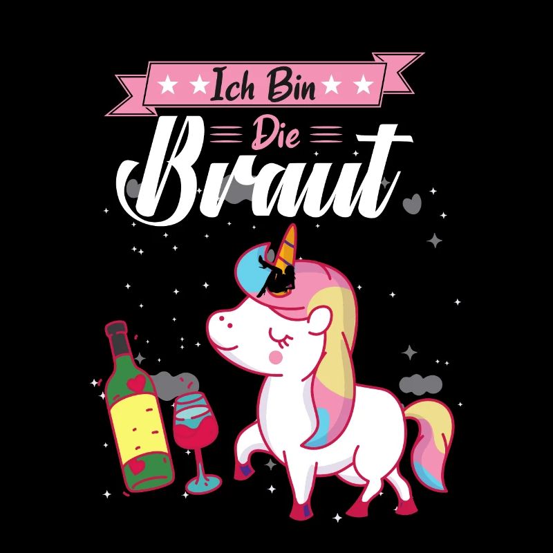Junggesellenabschied Team Braut Einhorn