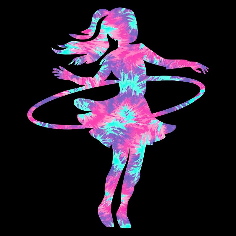 Danse Cerceau Tie Dye Danseuse Cerceau