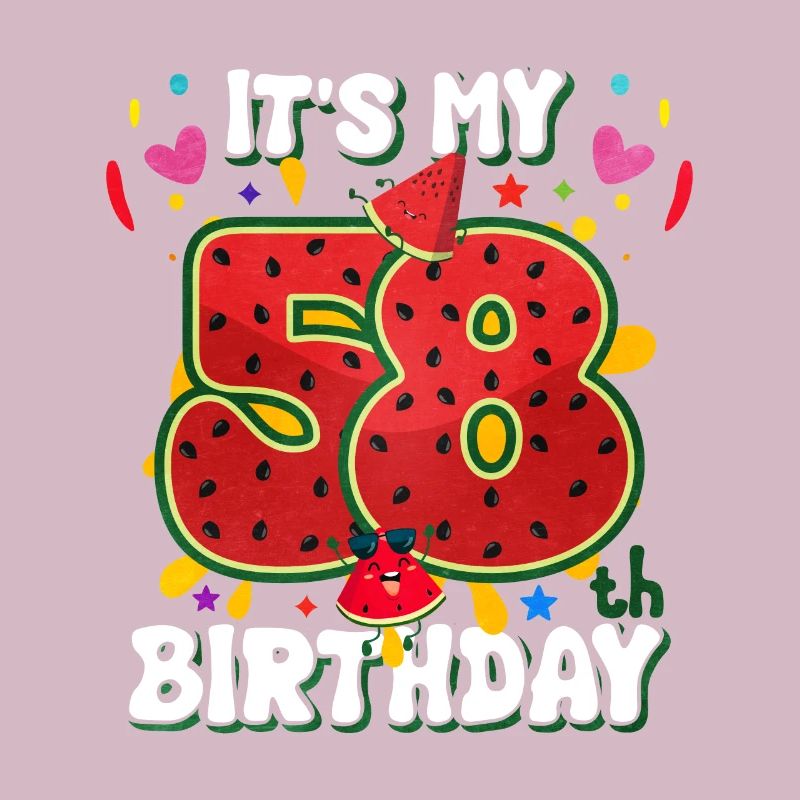 58e anniversaire Pastèque