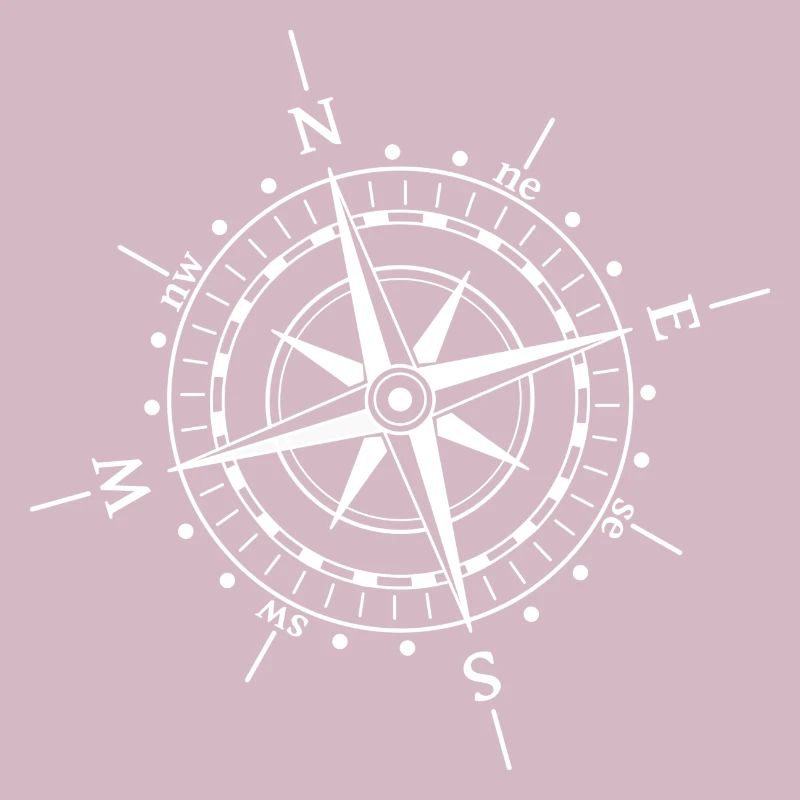 Compass rose white