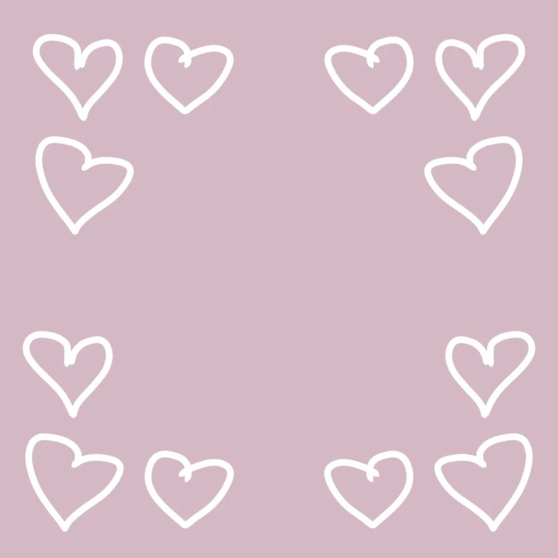 hearts pattern frame angular heart love
