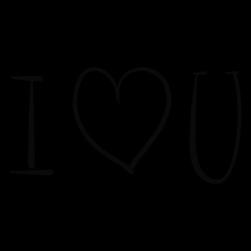 herz ich liebe dich text symbol