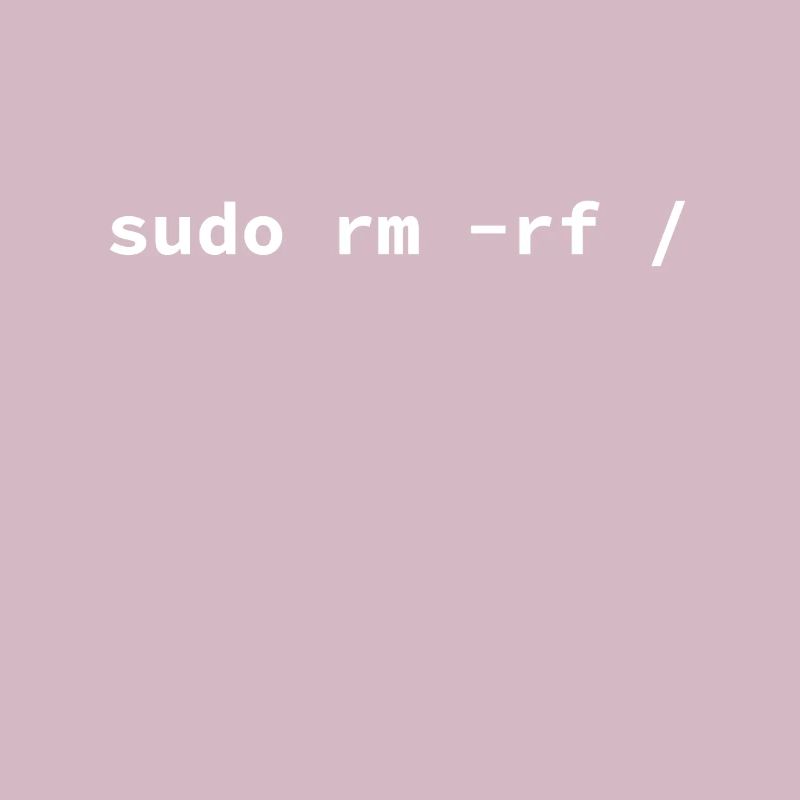 Computer - Sudo rm -rf / Tux Linux Penguin -