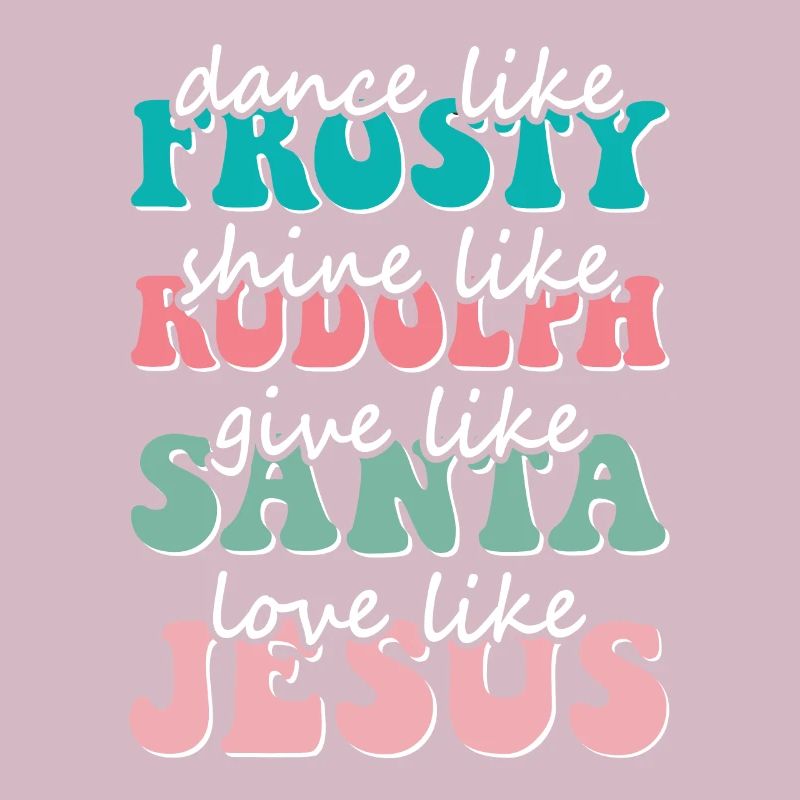 Danse de Noël comme l’amour glacial comme Jésus