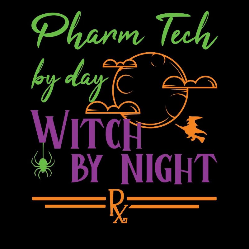 Technicien en pharmacie Halloween | Sorcière de nuit